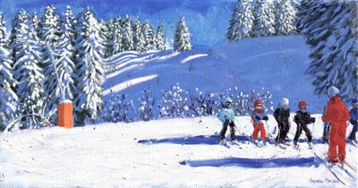 Young Skiers, Morzine, France by Andrew Macara